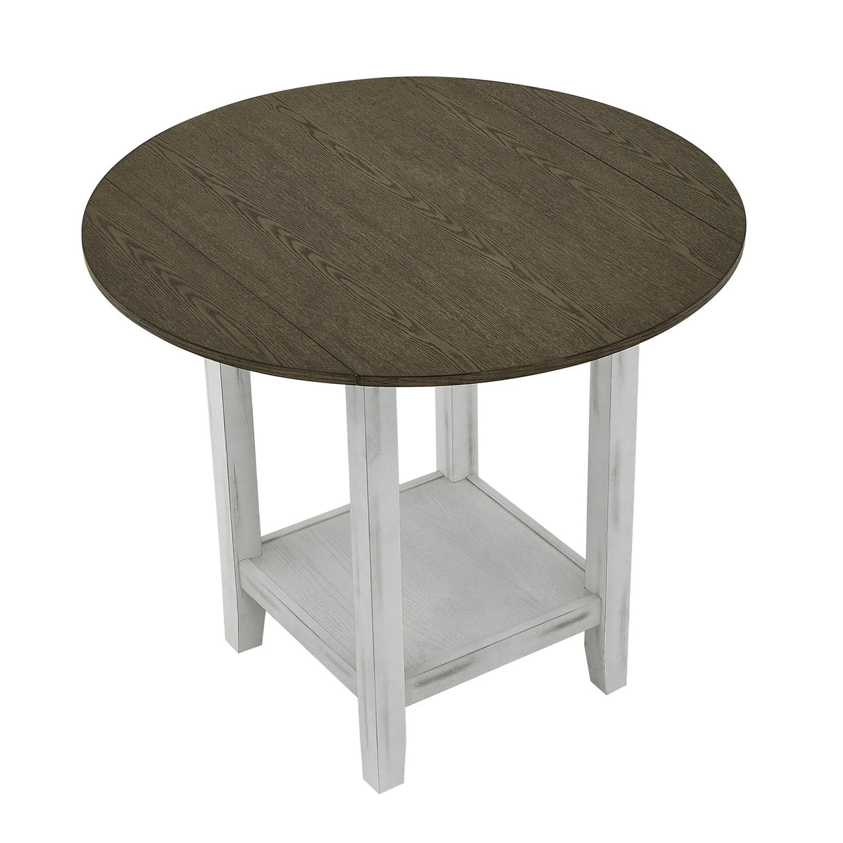 5 Piece Counter Height Dining Set with foldable leaves - Furniture Home Direct
