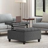 Harrison - Upholstered Coffee Table Storage Ottoman - Furniture Home Direct