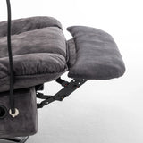 Modern Swivel Gliding Recliner Chair With Rocking Function And Phone Holder, Large Comfortable - Furniture Home Direct