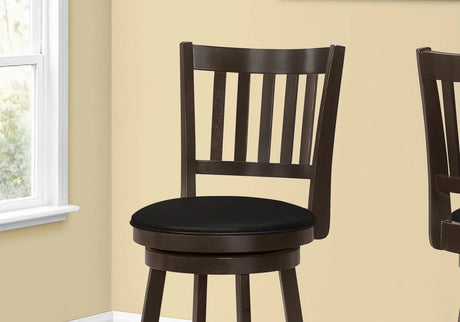 Swivel Stool Bar Height, Transitional Stylish Design (Set of 2) - Furniture Home Direct