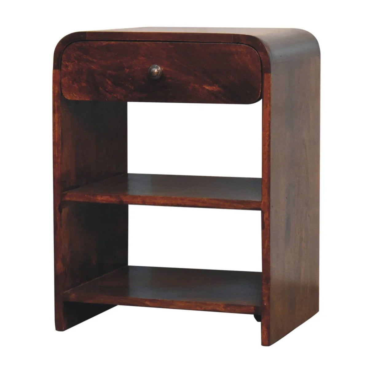 Aspen - Open Bedside Table - Dark Brown - Furniture Home Direct