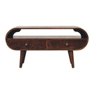Solid Wood Circular TV Stand - Furniture Home Direct