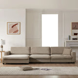 Oversized Sectional L Shaped Cloud Couch With USB Charging Port Cup Holder Deep And Wide Seat Sofa With Chaise Comfy - Furniture Home Direct