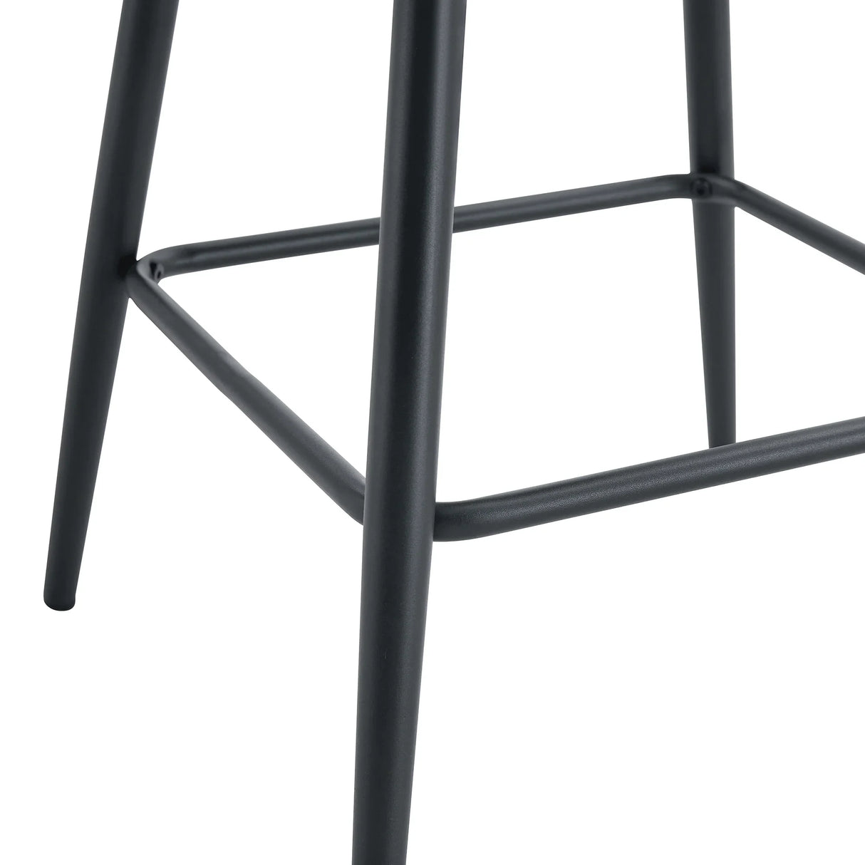Counter Height Bar Stools Upholstered PU Leather White - Furniture Home Direct