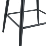 Counter Height Bar Stools Upholstered PU Leather White - Furniture Home Direct