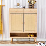 Modern Rattan Shoe Cabinet - Furniture Home Direct