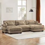 Super Comfort Oversized Modular Sectional Sofa With Movable Ottoman - Furniture Home Direct