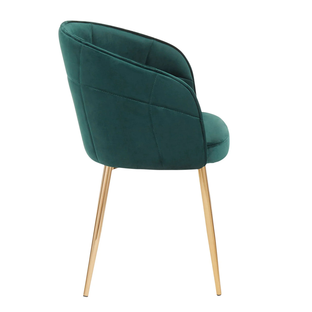 Lindsey - Contemporary Chair - Gold / Green - Furniture Home Direct