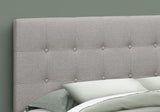 Queen Size, Bed Headboard Only, Upholstered, Durable Construction - Gray - Furniture Home Direct