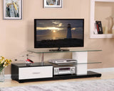 Ivana - TV Stand - White / Black - Furniture Home Direct