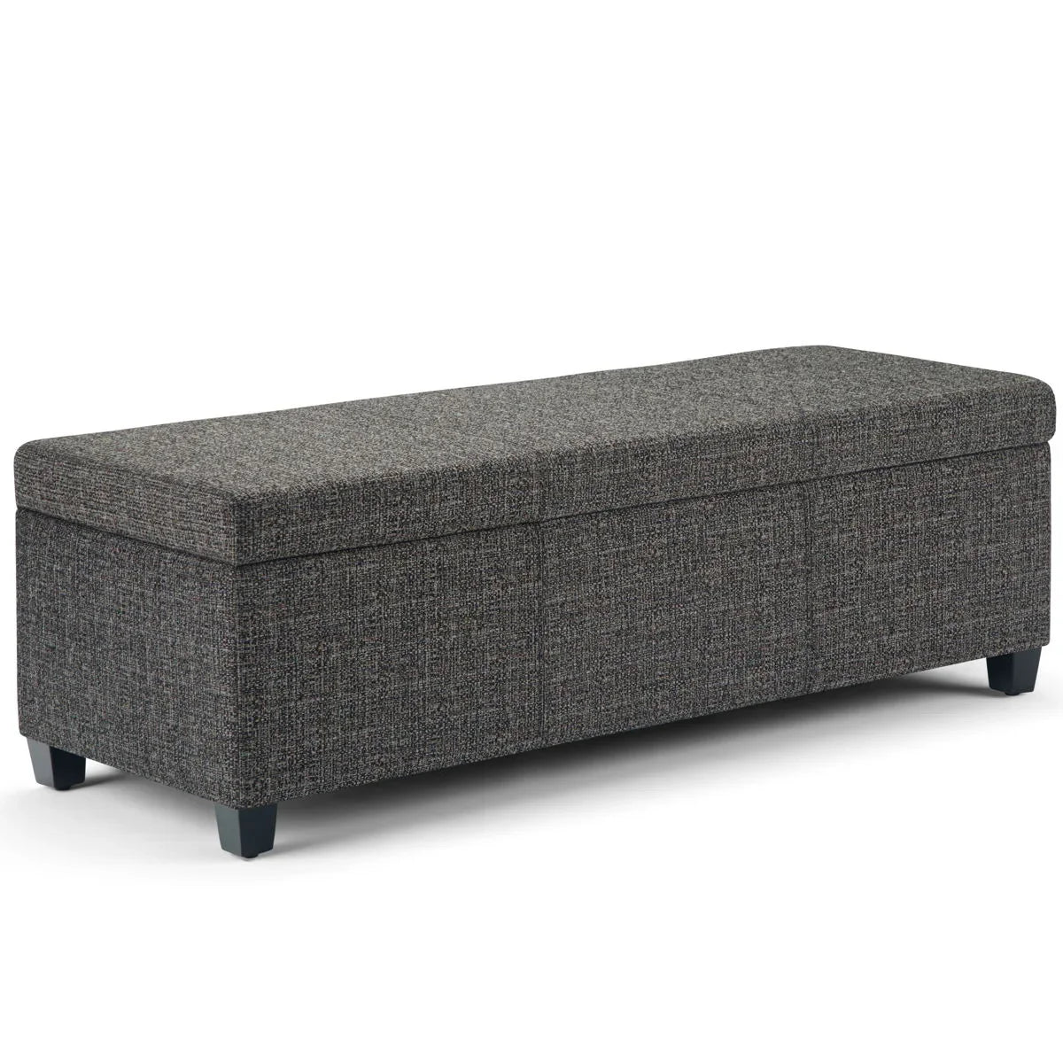 Avalon - Storage Ottoman Bench - Dark Gray - Furniture Home Direct