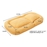 Contemporary Folding Sofa Chair With 5 Adjustable Positions For Gaming, Meditation, And Relaxation - Furniture Home Direct