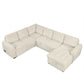 U-Shaped Sofa Sectional Sofa Pull-Out Sofa Bed With A Storage Chaise Lounge, Charging Devices For Living Room - Furniture Home Direct