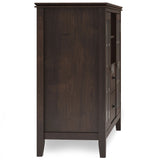 Artisan - Tall TV Media Stand - Dark Chestnut Brown - Furniture Home Direct