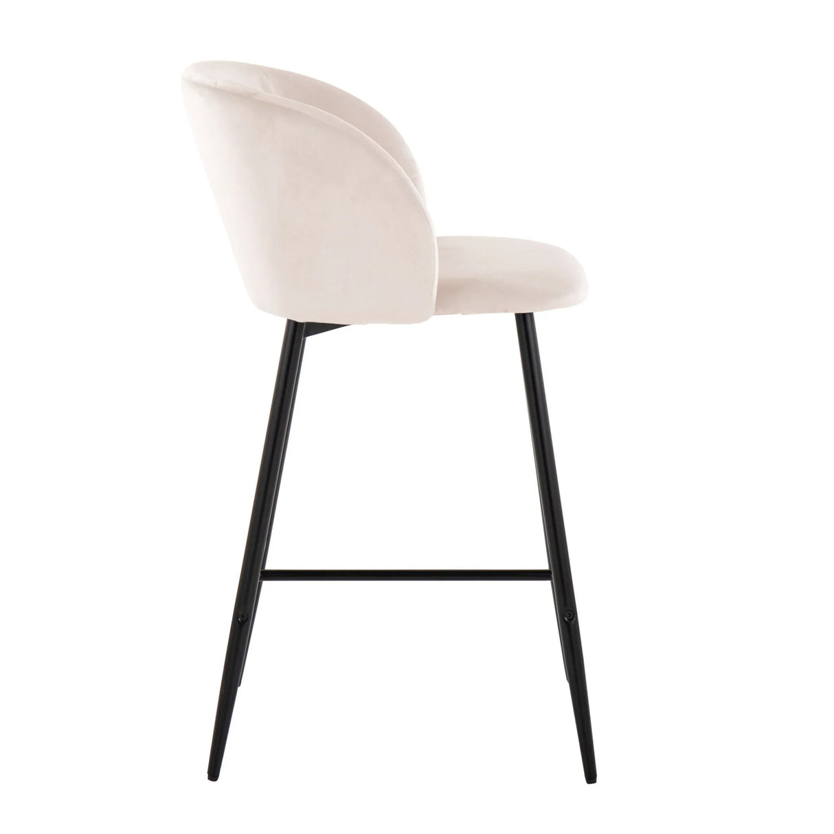 Fran - Contemporary Fixed Height Counter Stool (Set of 2) - Furniture Home Direct