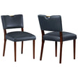 Bryson Retro Modern Dining Chair (Set of 2) - Dark Navy - Furniture Home Direct