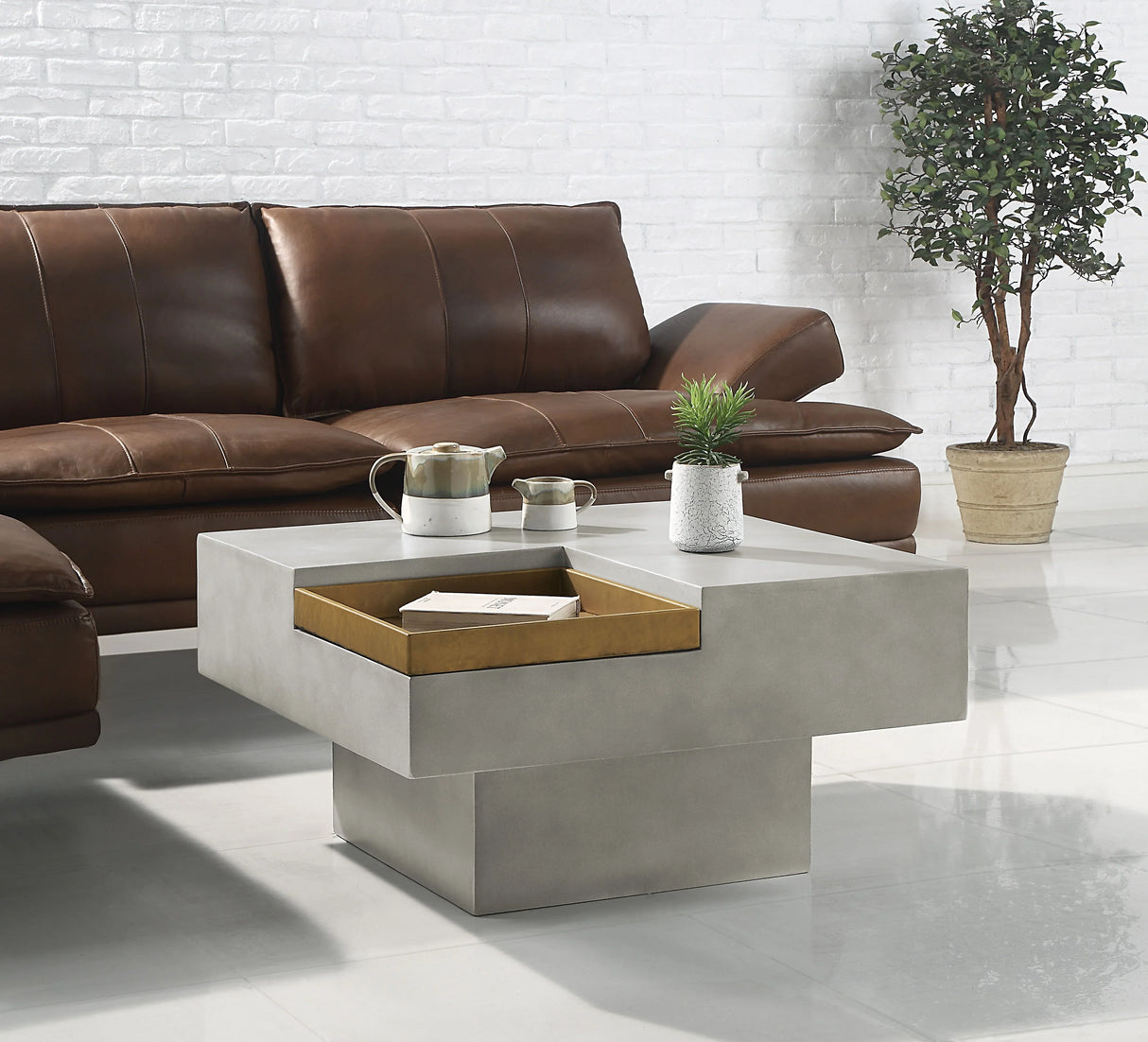 Kailano - Weathered Table - Gray - Furniture Home Direct