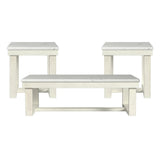 Catilin - 3 Piece Occasional Table Set - White