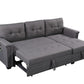 Ashlyn - Reversible Sleeper Sectional Sofa With Storage Chaise, USB Charging Ports And Pocket - Furniture Home Direct