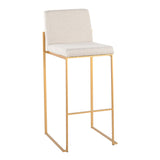Fuji - Contemporary Design High Back Barstool (Set of 2) - Furniture Home Direct