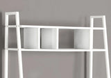 Computer Desk For Home Office, Laptop, Leaning, Storage Shelves, Contemporary & Modern - White - Furniture Home Direct