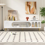 Modern TV Stand With 3 Shelves And 2 Cabinets - Furniture Home Direct