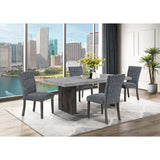 Susan - Dining Table Set With Base - Gray - Furniture Home Direct