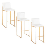 Fuji - Contemporary Design High Back Barstool (Set of 2) - Furniture Home Direct