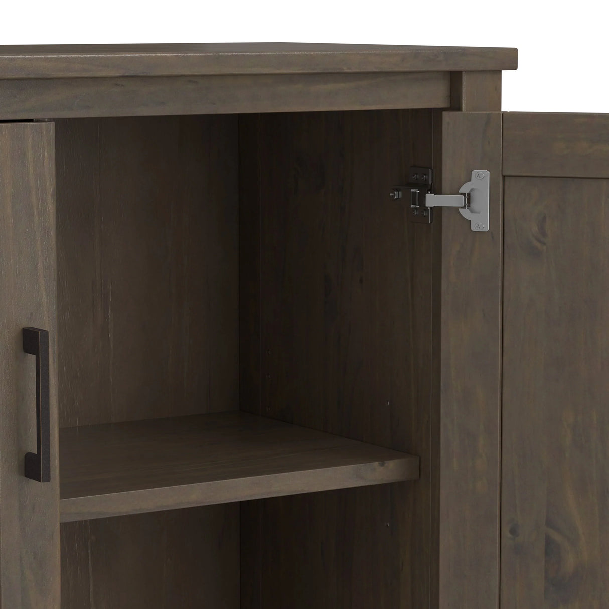Ela - Low Storage Cabinet - Smoky Brown - Furniture Home Direct
