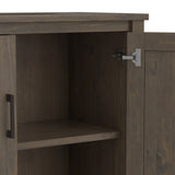 Ela - Low Storage Cabinet - Smoky Brown - Furniture Home Direct