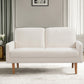 Loveseat Sofa, European Style With Sleek Design, Modern & Vintage Flair, Upholstered 2 Seater Couch - Furniture Home Direct