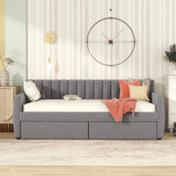 Upholstered Daybed With Slat Support - Furniture Home Direct