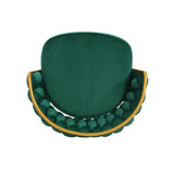 Counter Height Stools Tufted Velvet Gold Frame Green - Furniture Home Direct