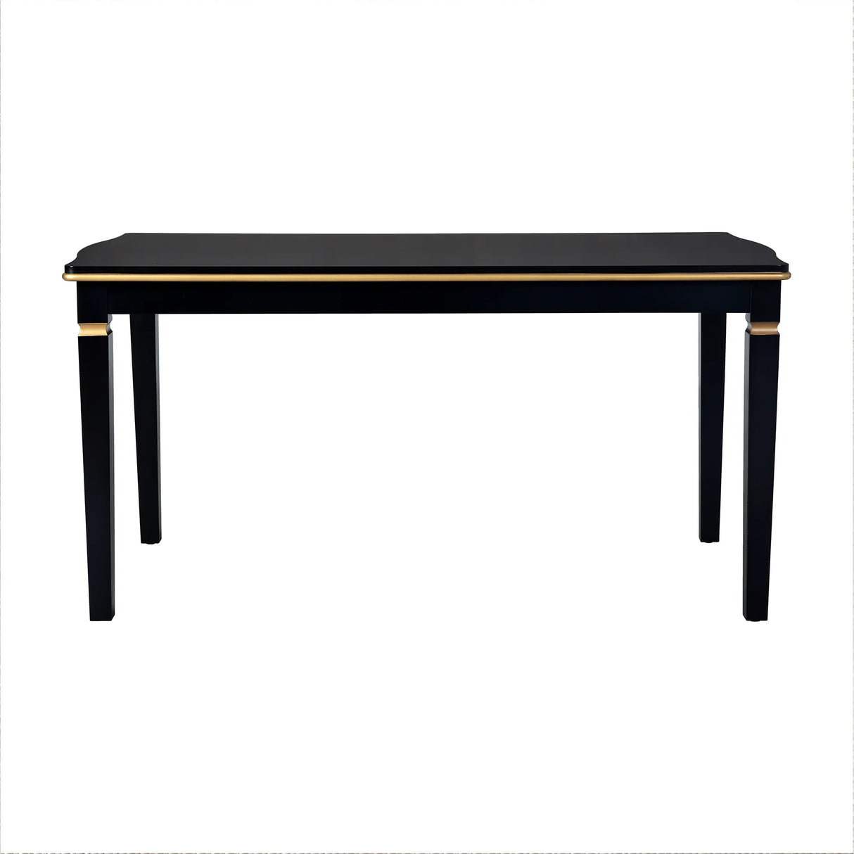 Dining Set With Tufted High Back Chairs And Bench Black - Furniture Home Direct