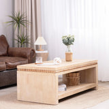 Modern Coffee Table With Beaded Trim - Furniture Home Direct
