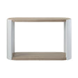 Zoma - High Gloss Console Table - Oak / White - Furniture Home Direct