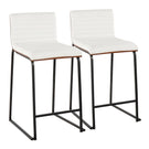 Mason Mara - Contemporary Fixed Height Quality Counter Stool (Set of 2) - Furniture Home Direct