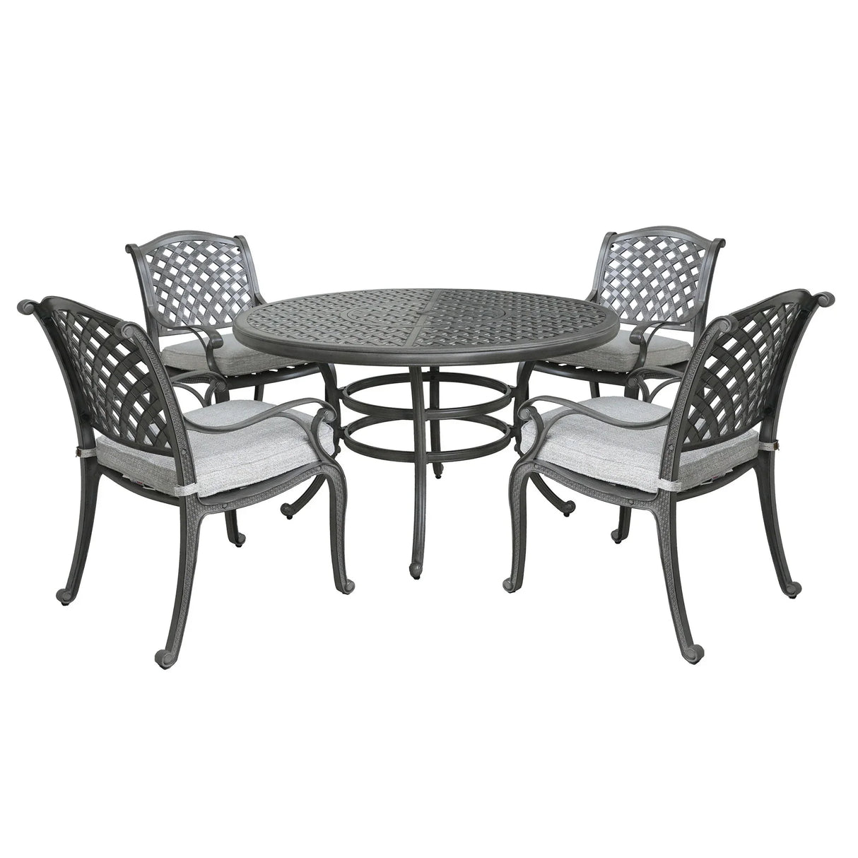 Outdoor Aluminum Dining Set With Cushion - Furniture Home Direct