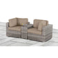 Handcrafted Outdoor Loveseat With Wicker Seating - Furniture Home Direct