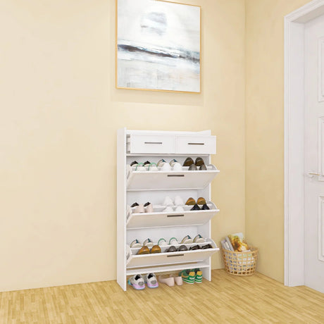 3 Doors Shoe Cabinet With 2 Drawers - Furniture Home Direct