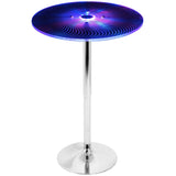 Spyra - Contemporary Light Up Adjustable Bar Table - Multi - Furniture Home Direct