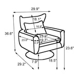 Classic Mid-Century 360 Degree Swivel Accent Chair - Furniture Home Direct