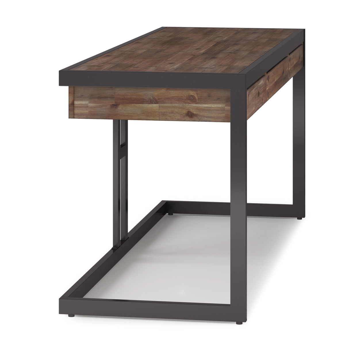 Erina - Large Desk - Rustic Natural Aged Brown - Furniture Home Direct