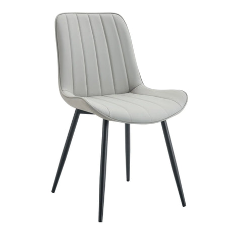 Modern Style Extended Seat Cushion Dining Chair Set - Furniture Home Direct