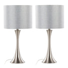 Lenuxe - Contemporary Semi Gloss Table Lamp (Set of 2) - Furniture Home Direct
