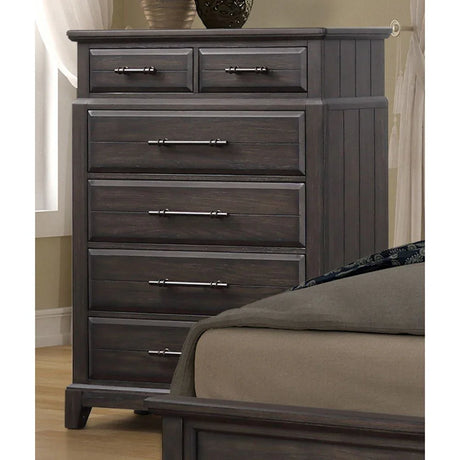 6 Drawer Dresser - Mahogany - Furniture Home Direct