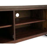 Lowry - TV Media Stand - Distressed Charcoal Brown - Furniture Home Direct