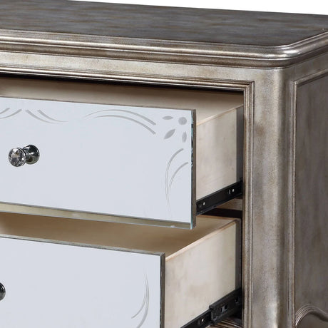 Esteban - Nightstand - Champagne - Furniture Home Direct