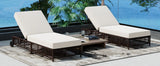 Outdoor Lounge Chair - Beige - Furniture Home Direct