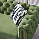 Chesterfield - Modern Tufted Velvet Living Room Sofa, 84.25''W Couch - Furniture Home Direct